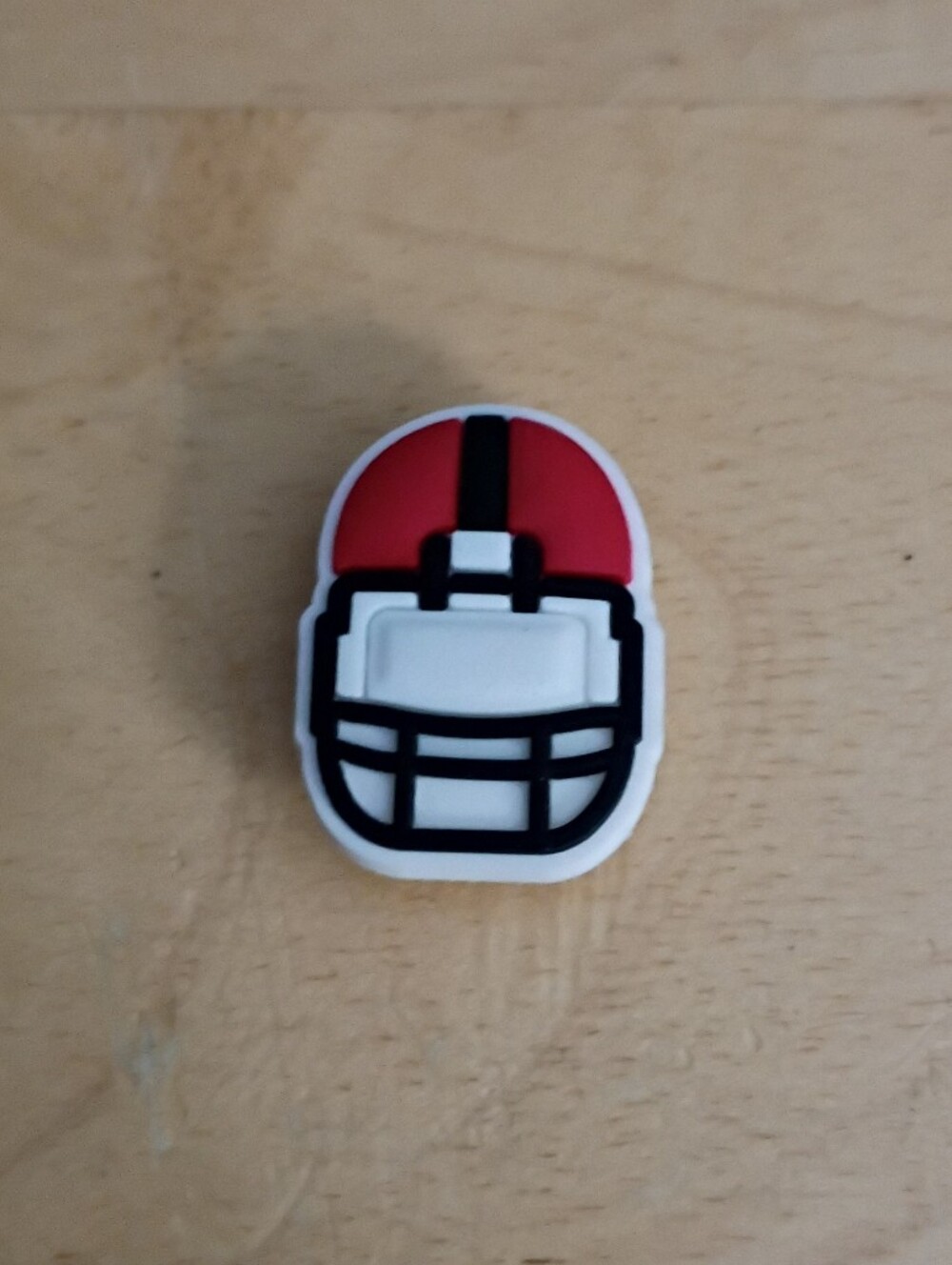10 for $10 Jibbitz Croc Charms - Football Red Helmet 3 - Sports - New Shoe Charm